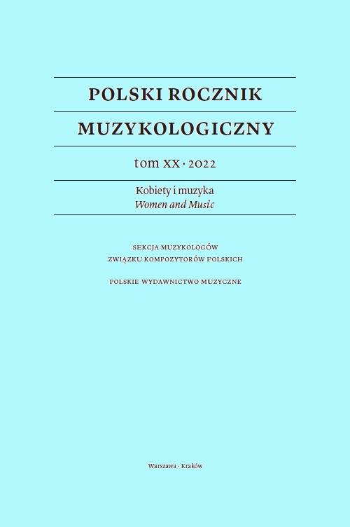 Okladka Polskiego Rocznika Muzykologicznego